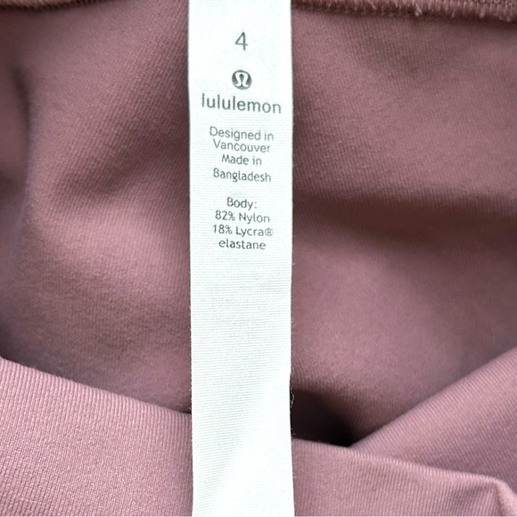 ❣️ LULULEMON Women’s Wunder Under Crop HR Leggings. Mauve/Dark Rose. Size: 4 - Picture 11 of 15